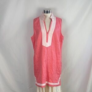 Pink Linen Sail to Stable Dress